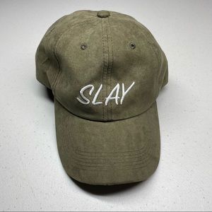 Torrid Slay Baseball Hat Faux Suede One Size